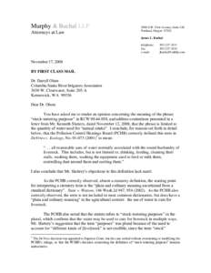 Murphy & Buchal LLP Attorneys at Law 2000 S.W. First Avenue, Suite 420 Portland, Oregon[removed]James L. Buchal