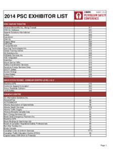 ENFORM 2014 Exhibitor LIST.xls