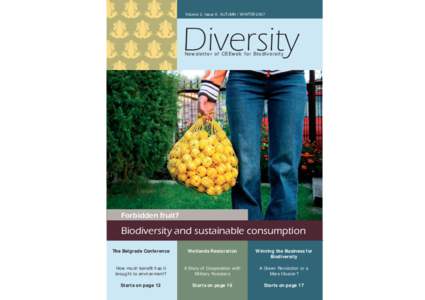 Volume 2, Issue 6: AUTUMN / WINTER[removed]Diversity Newsletter of CEEweb for Biodiversity  Forbidden fruit?