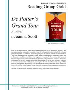 FARRAR, STRAUS AND GIROUX  Reading Group Gold De Potter’s Grand Tour