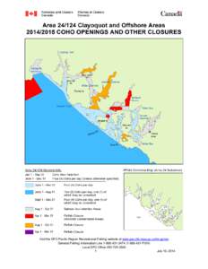 Visit the DFO Pacific Region Recreational Fishing website at www.pac.dfo-mpo.gc.ca/fm-gp/rec General Fishing Information Line[removed][removed]FISH) Local DFO Office[removed]July 10, 2014