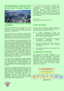 Government Property Agency Environmental Report 2012