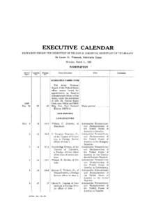 EXECUTIVE CALENDAR PREPARED UNDER THE DIRECTION OF FELTON M . JOHNSTON, SECRETARY OF THE SENATE BY LARRY M.