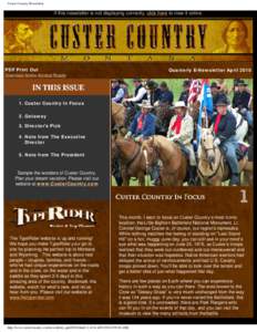 Custer Country Newsletter