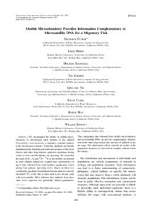 Transactions of the American Fisheries Society 136:469–476, 2007 Ó Copyright by the American Fisheries Society 2007 DOI: T06Note]