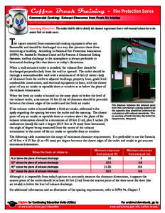 Coffee Break Training - Fire Protection Series - Commercial Cooking:  Exhaust Clearance from Fresh Air Intakes