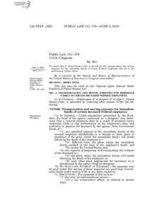 124 STAT[removed]PUBLIC LAW 111–178—JUNE 9, 2010 Public Law 111–178 111th Congress