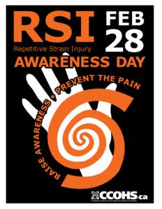 RSI (Repetitive Strain Injury Awareness) AWARENESS DAY