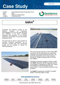 Geotextiles  Case Study Project: Date: Client: