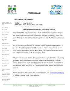 PRESS RELEASE  FOR IMMEDIATE RELEASE Anderson Partnership for Healthy Children/South Count HEAC
