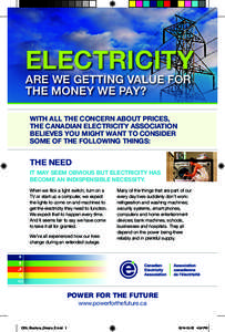 Electric power distribution / Electric power transmission systems / Ontario electricity policy / Electric power transmission / Electrical safety / Monopoly / Electricity sector in Canada / Electrical grid / Smart grid / Electric power / Energy / Electromagnetism