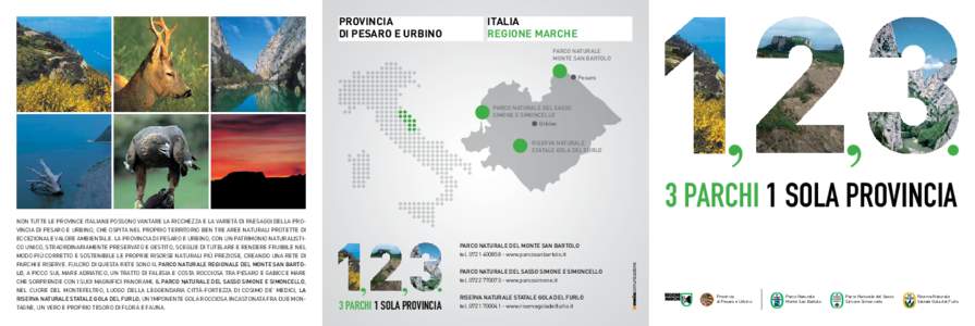 Provincia di Pesaro e Urbino Italia Regione Marche Parco Naturale