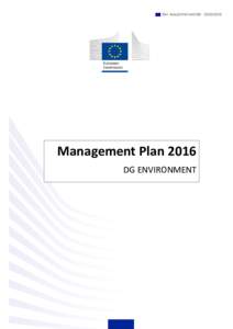 Ref. AresManagement Plan 2016 DG ENVIRONMENT  1