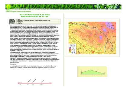 Rutas de Montaña del P.N. de Redes Ruta Pendones-Orlé: PR. AS - 64 Concejo: