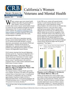 Abnormal psychology / Military personnel / Posttraumatic stress disorder / Psychopathology / Mental health / Mental disorder / United States Department of Veterans Affairs / National Institute of Mental Health / Veteran / Psychiatry / Medicine / Health