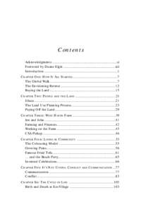 Contents Acknowledgments .....................................................................xi Foreword by Duane Elgin .......................................................xiii Introduction ..........................