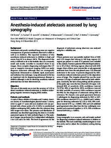 Acosta et al. Critical Ultrasound Journal 2014, 6(Suppl 1):A13 http://www.criticalultrasoundjournal.com/content/6/S1/A13 MEETING ABSTRACT  Open Access