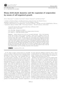 February 2014 EPL, doi: www.epljournal.org