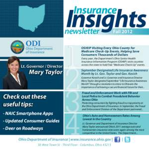 Insurance newsletter Fall[removed]OSHIIP Visiting Every Ohio County for