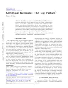 Statistical Inference: The Big Picture