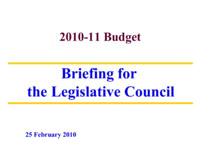 Chart[removed]Budget Briefing for the Legislative Council