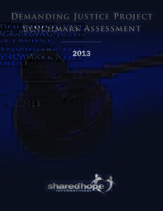 Demanding Justice Project Benchmark Assessment 2013 Dear Reader, We have been talking about the problem of demand for a long time now…