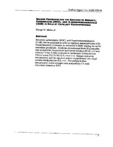 US EPA - Environmental Chemistry Method for Benomyl & Degradates MBC & 2-AB