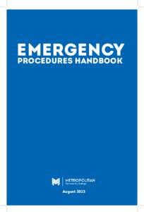 Emergency Procedures Handbook August 2013  Table of contents