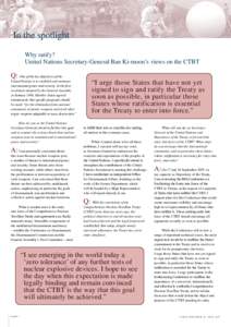 CTBTO Spectrum 2007 Article XIV Conference Special Edition (Issue 10)