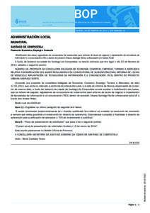BOP BOLETÍN OFICIAL DA PROVINCIA DA CORUÑA BOLETÍN OFICIAL DE LA PROVINCIA DE A CORUÑA www.dicoruna.es D.L.: C[removed]