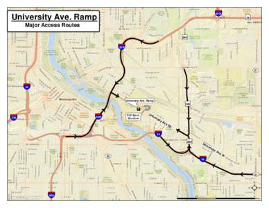 § ¦ ¨ 35W  University Ave. Ramp