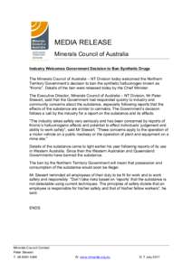    	
   MEDIA RELEASE Minerals Council of Australia