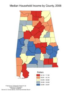 Median Household Income by County, 2008  Dollars 42,[removed],785 36,[removed],133 33,[removed],980