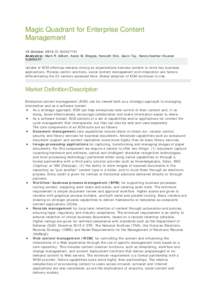 Microsoft Word - Magic Quadrant for Enterprise Content Management