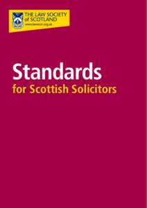 Standards  for Scottish Solicitors Introduction