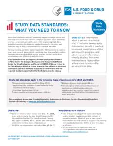 Study Data Standards: What You Need To Know