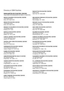 Directory of OMH Facilities