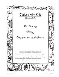 Cooking with Kids Grades 2-3 Pea Tasting  Degustación de chícharos