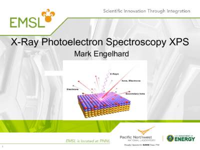 X-Ray Photoelectron Spectroscopy XPS Mark Engelhard 1  Physical Electronics Quantera XPS