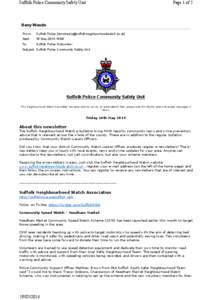 Suffolk Police Community Safety Unit  Page 1 of 5