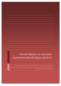 Gender Balance on Australian Government Boards Report[removed]