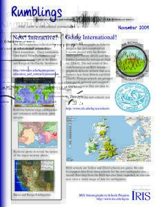 Rumblings ...what’s new in educational seismology November[removed]New! Interactive!
