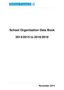 School Organisation Data BooktoNovember 2014  School Organisation Data Book