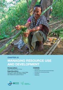 Chapter 25  Managing Resource Use and Development Principal authors: