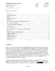 Abbott Laboratories / Food and Drug Administration / Quality / Packaging / Infant feeding / Similac / Infant formula / Form FDA 483 / Center for Food Safety and Applied Nutrition / Food and drink / Health / Safety