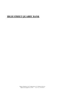 HIGH STREET QUARRY BANK REPORT OF RESULTS OF PATIENT SURVEY 2013 Date completed: October 2013 Top areas of performance Question