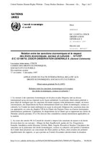 United Nations Human Rights Website - Treaty Bodies Database - Document - Ge... Page 1 de 5  Distr. GENERALE  E/C, CESCR