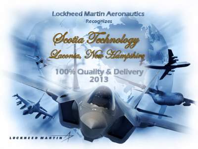 Lockheed Martin Aeronautics Recognizes