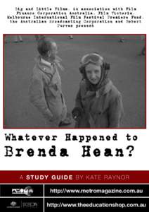 Microsoft Word - Whatever Happened to Brenda Hean - Press Kitdoc