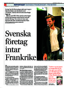 DAGENS INDUSTRI · ONSDAG 11 JUNIFLER NYHETER PÅ: WWW.DI.SE · DITV